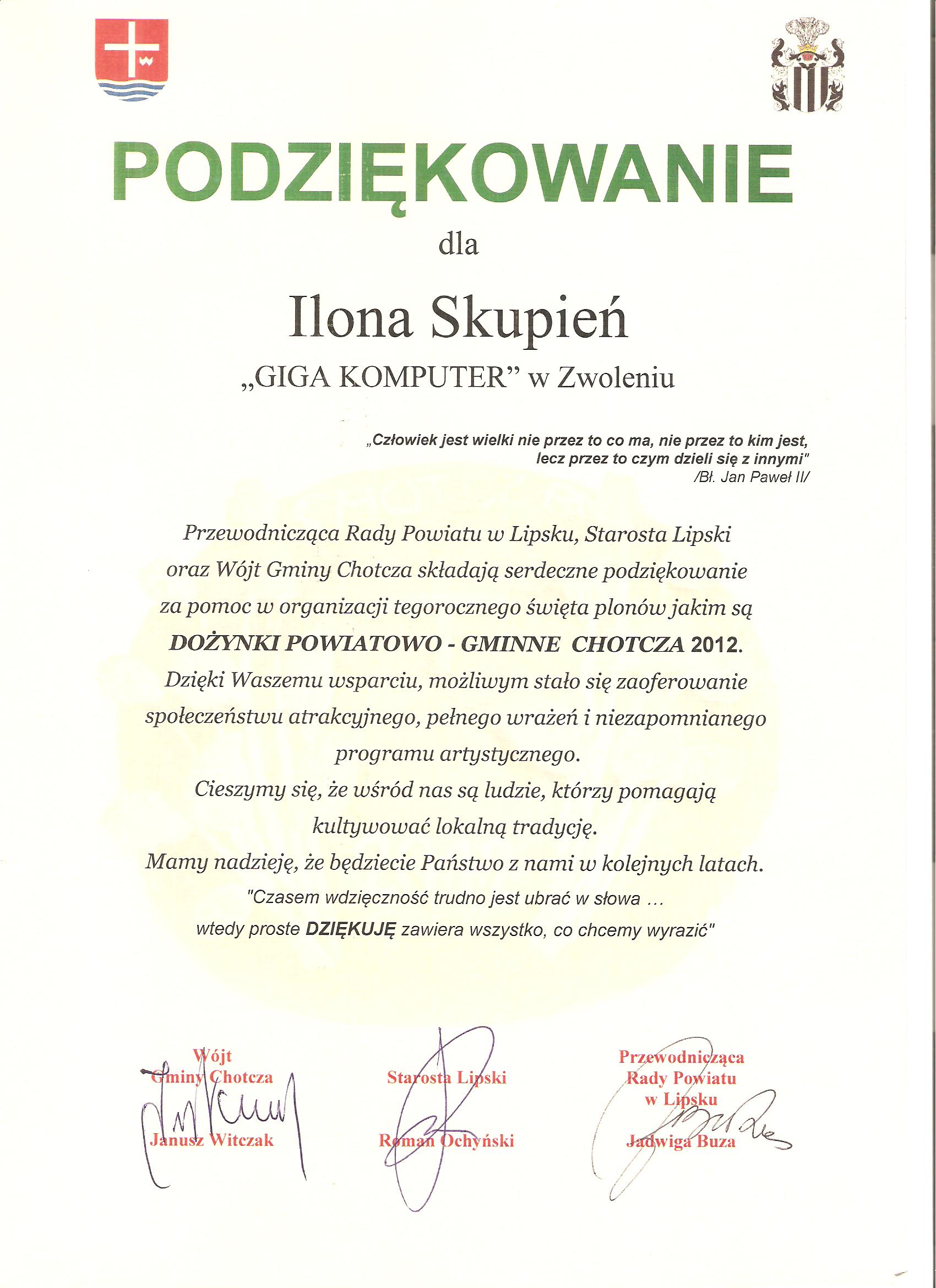 Dożynki Powiatowe 2012