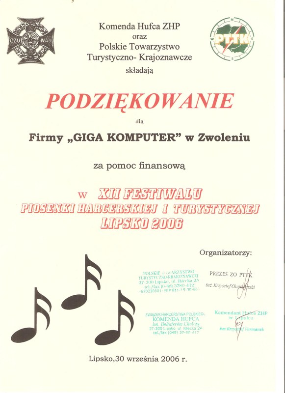 Festiwal Piosenki Harcerskiej i Turystycznej 2006